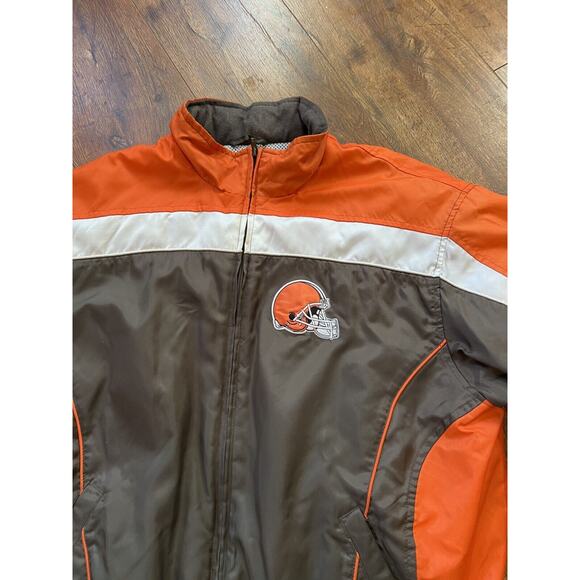 Cleveland Browns NFL Winter Zip Up Jacket size Large - Picture 2 of 11